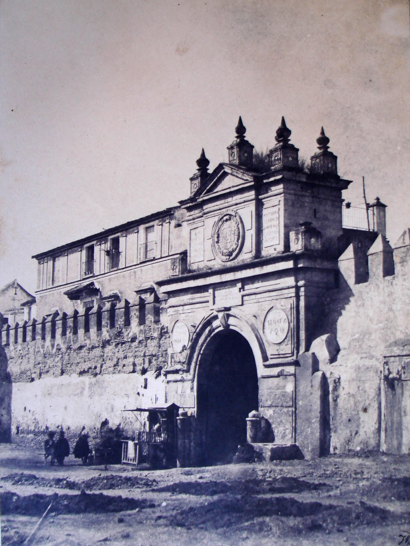 La Puerta de la Carne y su entorno, Vigier, c. 1851. Colección particular del Duque de Segorbe.