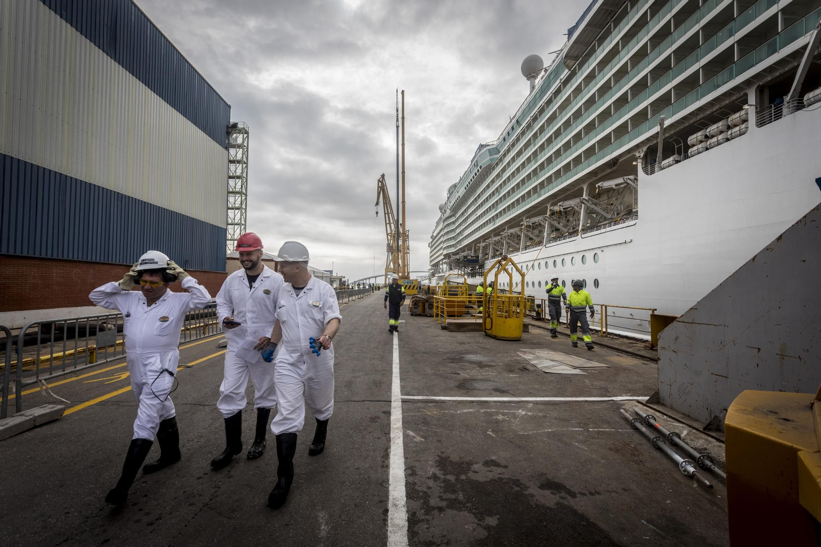 Alto nivel de ocupación en el astillero gaditano