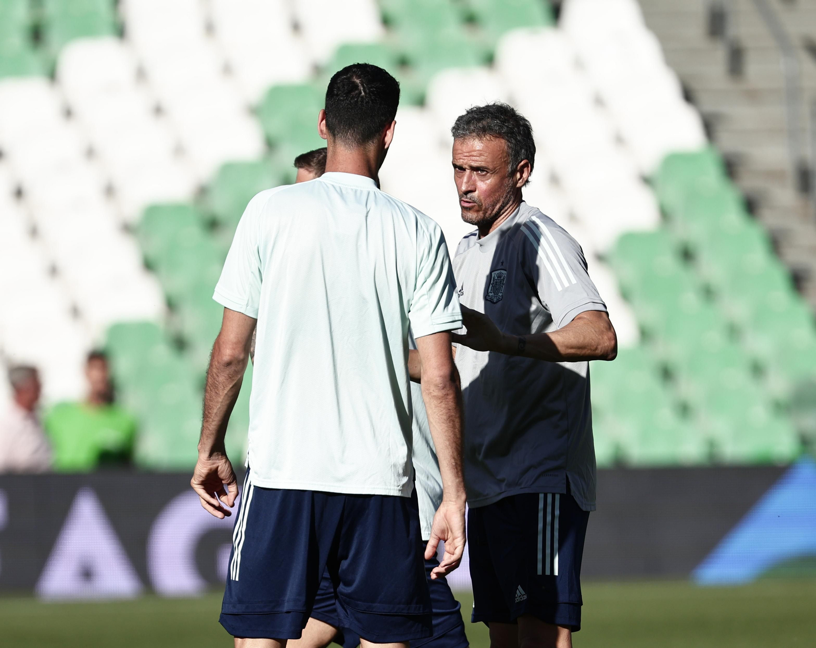 Las imágenes de la selección española en Sevilla