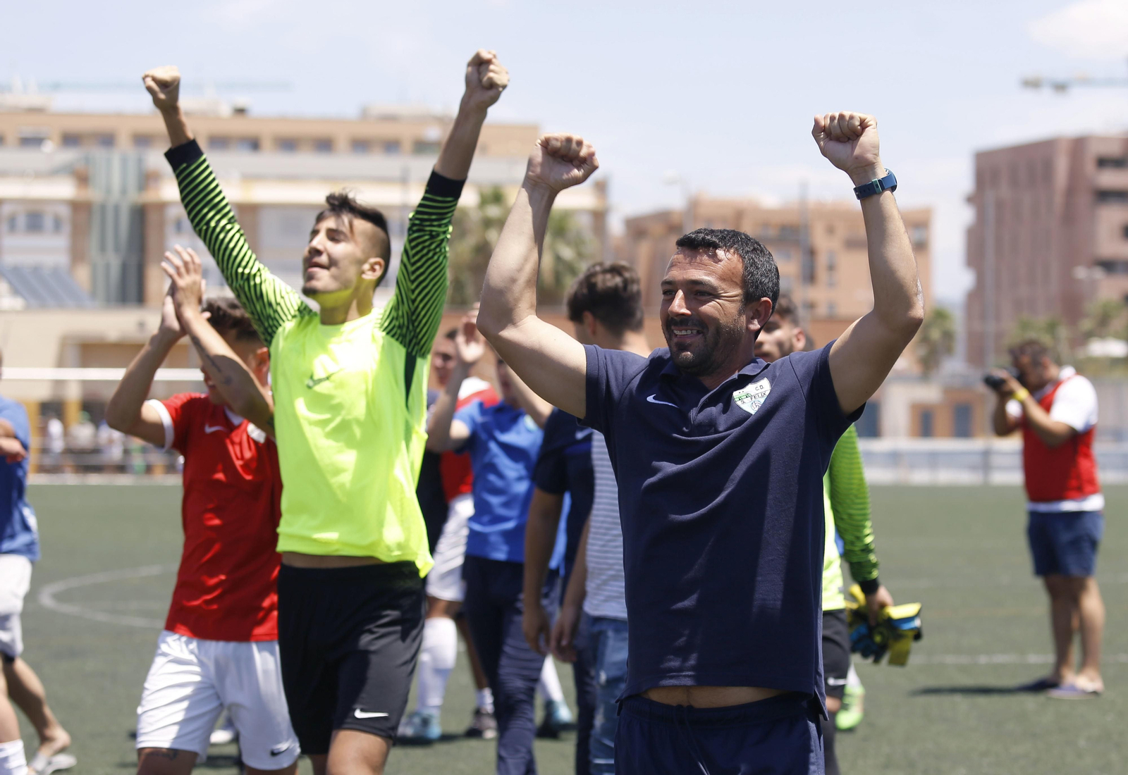 Alejandro Acejo celebra durante la Copa del Rey.