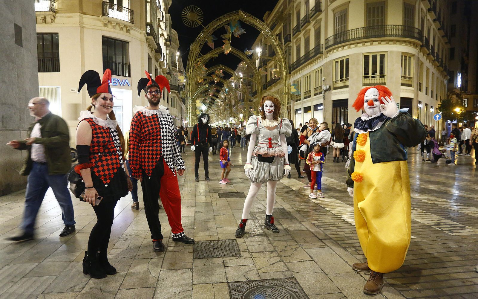 Las fotos de la noche de Halloween en Málaga