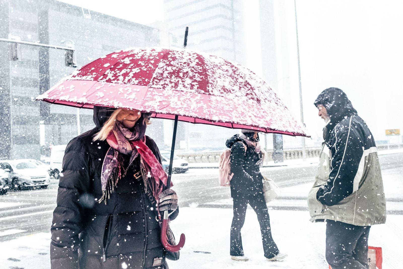 Imágenes de la nevada que ha dejado la borrasca Kristin en Madrid capital