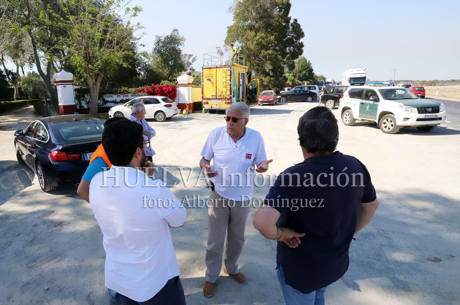 Imágenes del incendio en Doñana