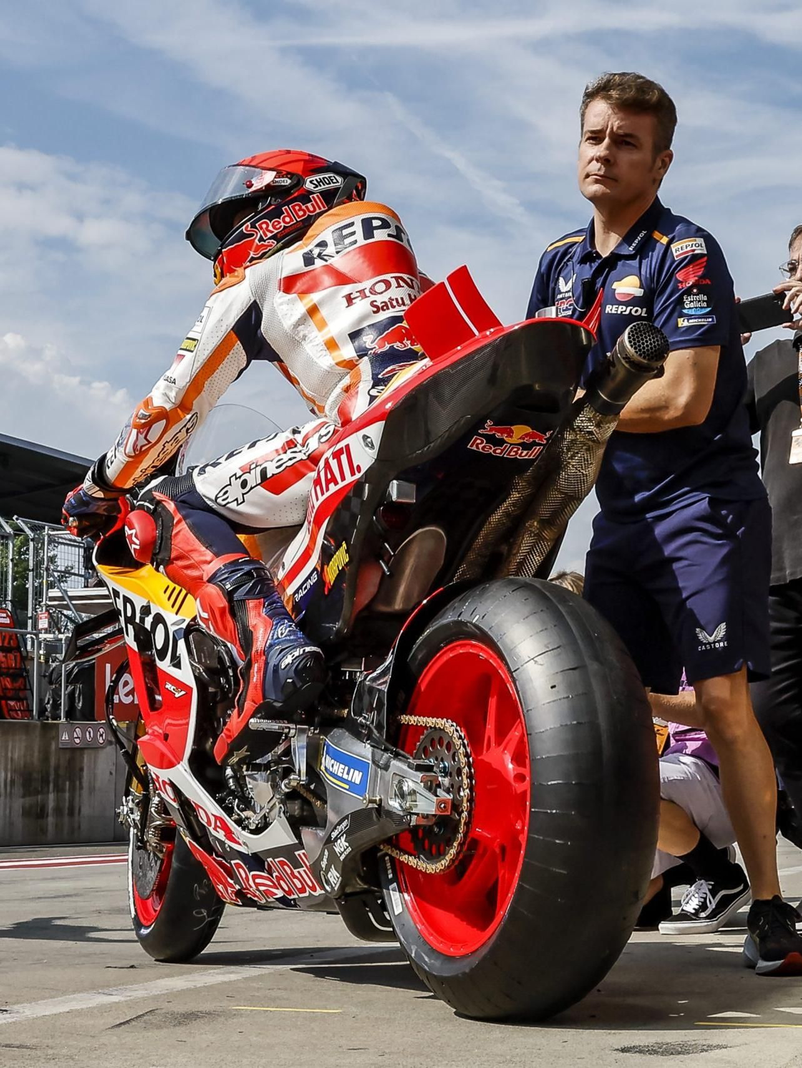 Nadie sabe si la Honda de Márquez progresará.