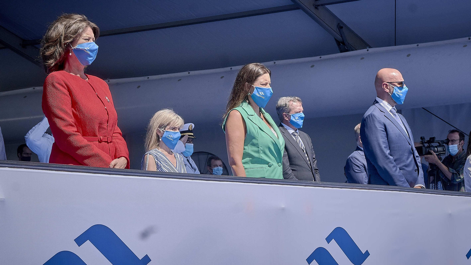 Botadura de  Al-Jubail, la primera de las cinco corbetas que Navantia construye para Arabia Saudí en el astillero de San Fernando.