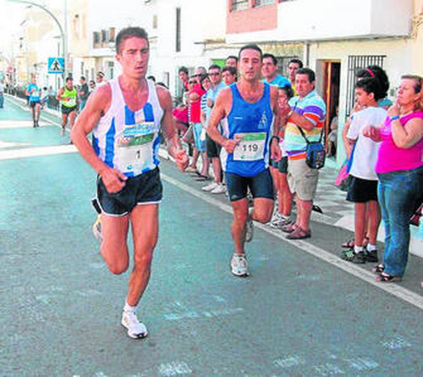 Miguel Ángel Torralbo, durante la carrera de ayer.