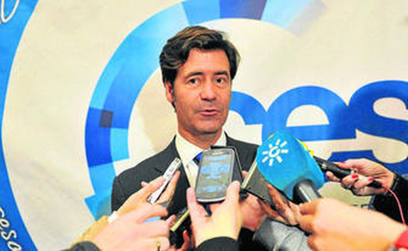 El presidente de los empresarios de Sevilla (CES), Miguel Rus, en una imagen de archivo.