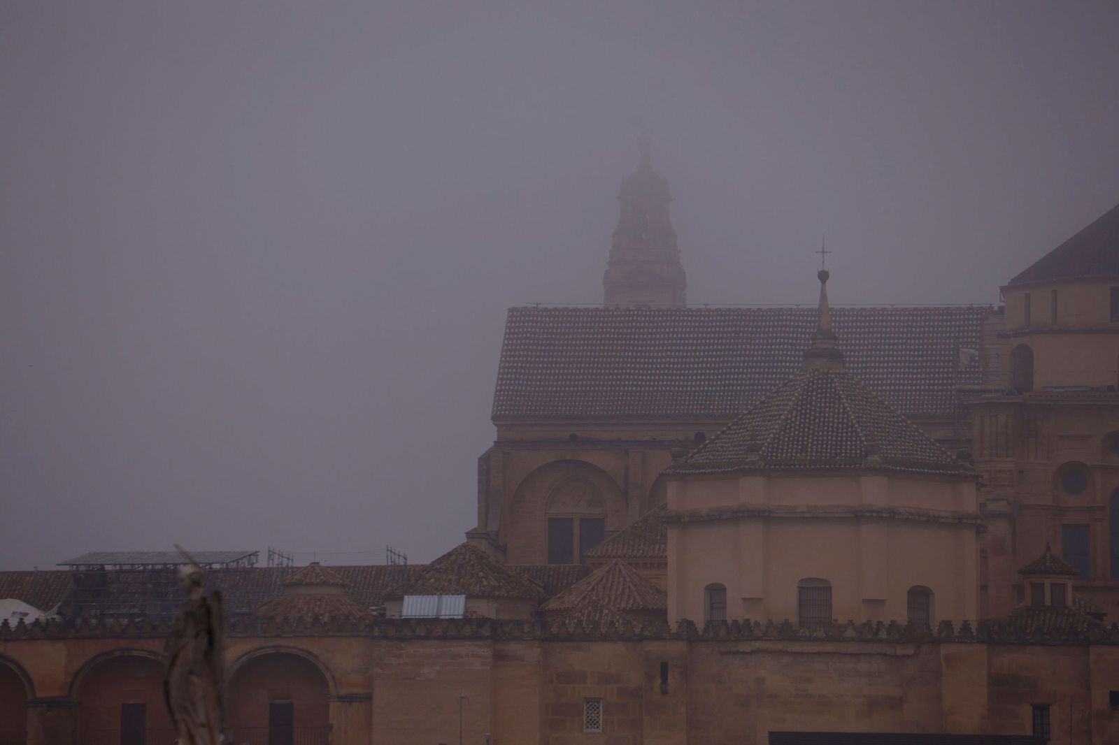 Córdoba amanece bajo la niebla el último día de 2025, en fotos