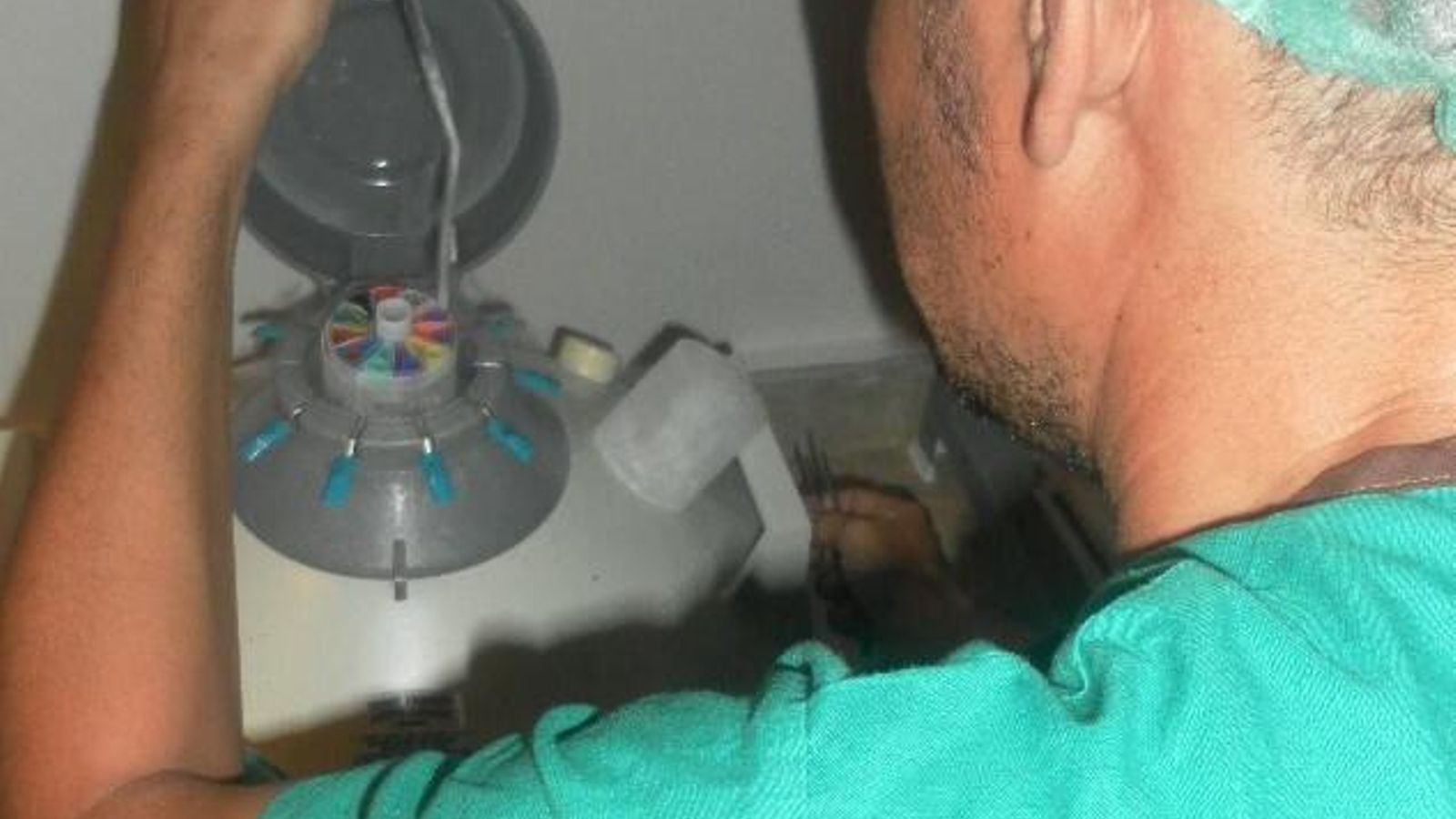 Bombona de criopreservación.