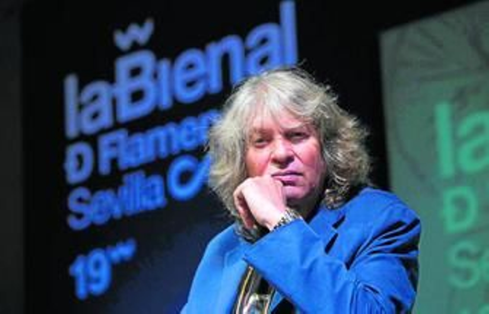 El cantaor José Mercé, ayer durante la presentación de los contenidos de su esperado regreso a la Bienal de Sevilla.