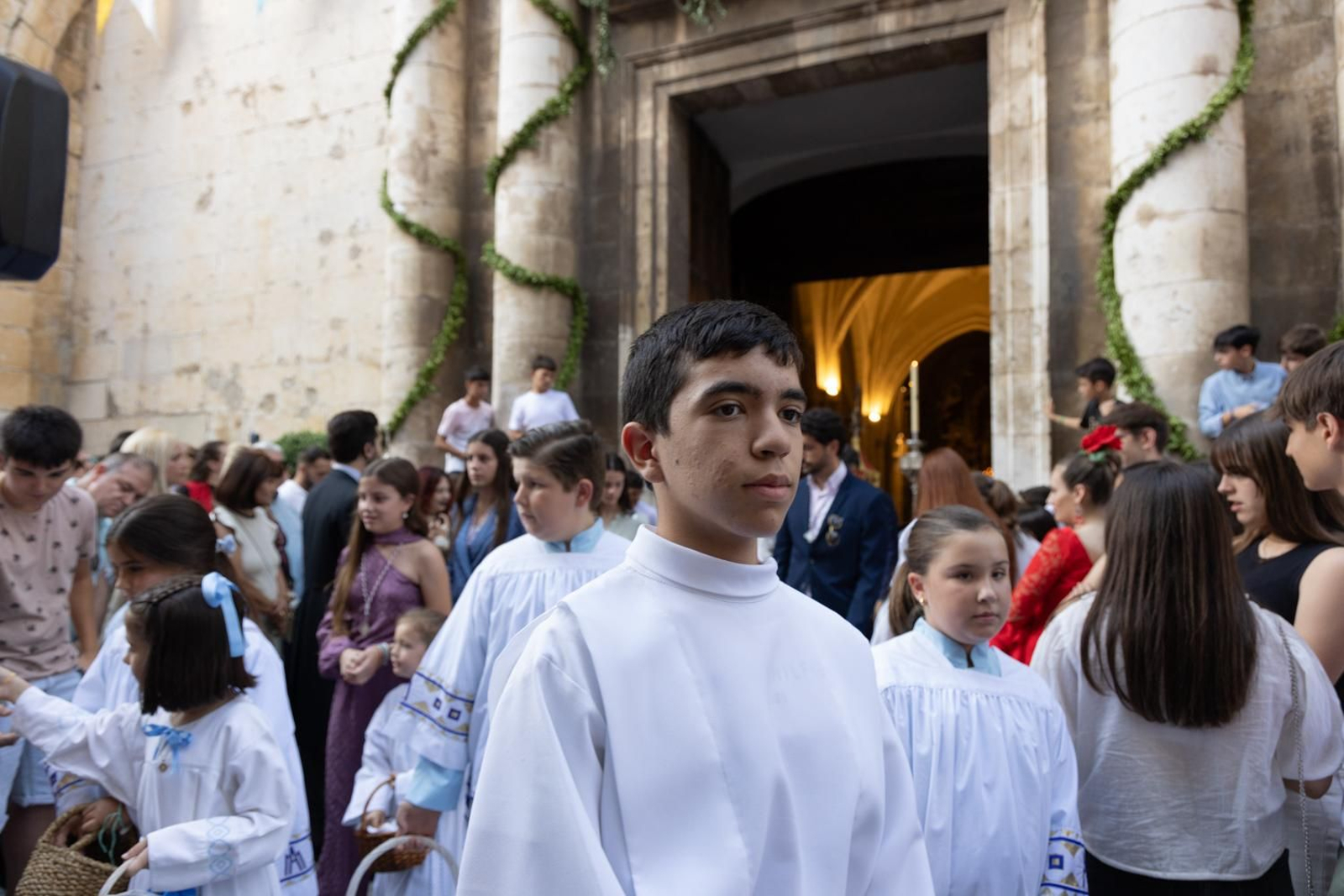 Así ha procesionado la Virgen de la Capilla por Jaén en su día grande.