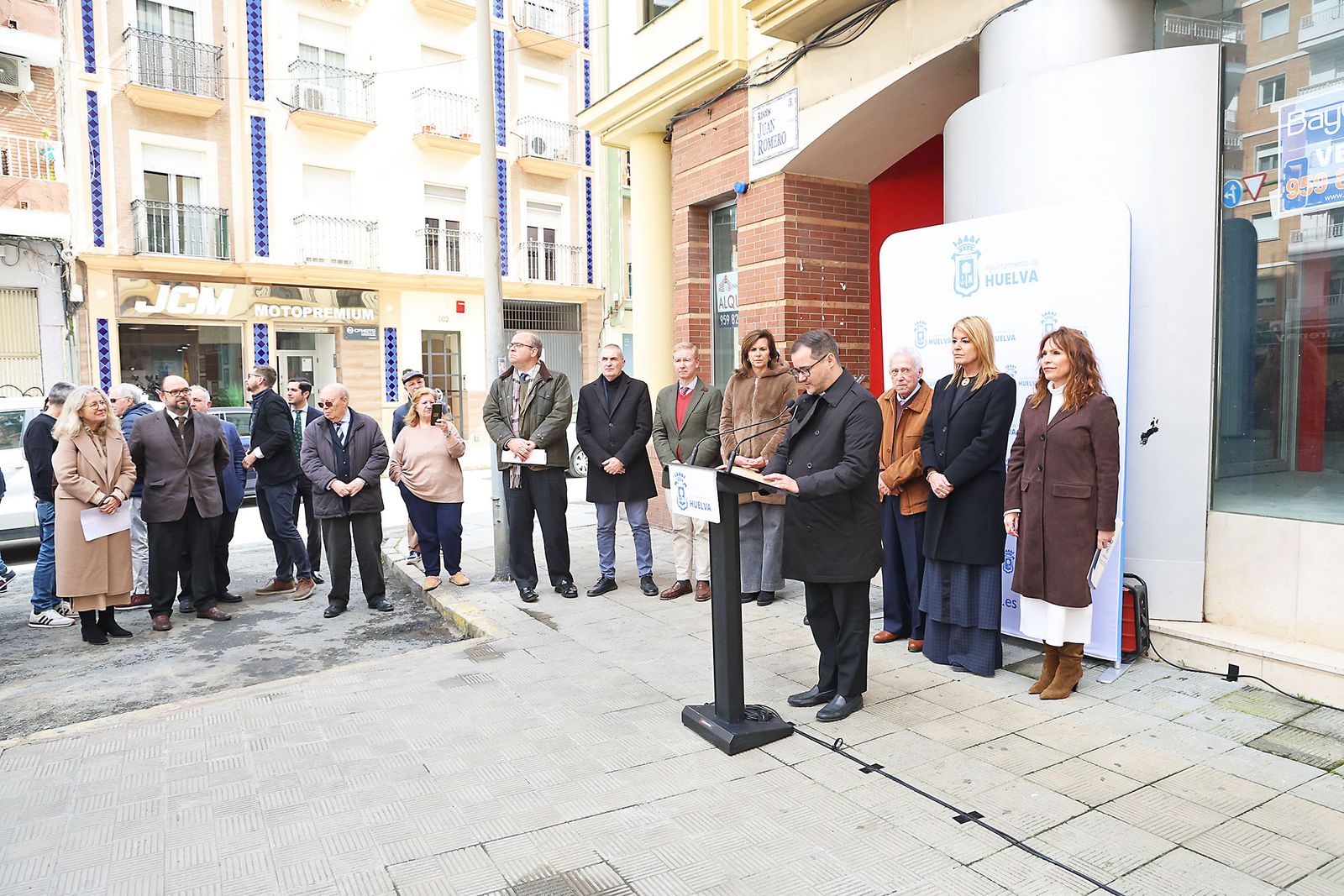 Las fotografías de la rotulación del Rincón de Juan Romero