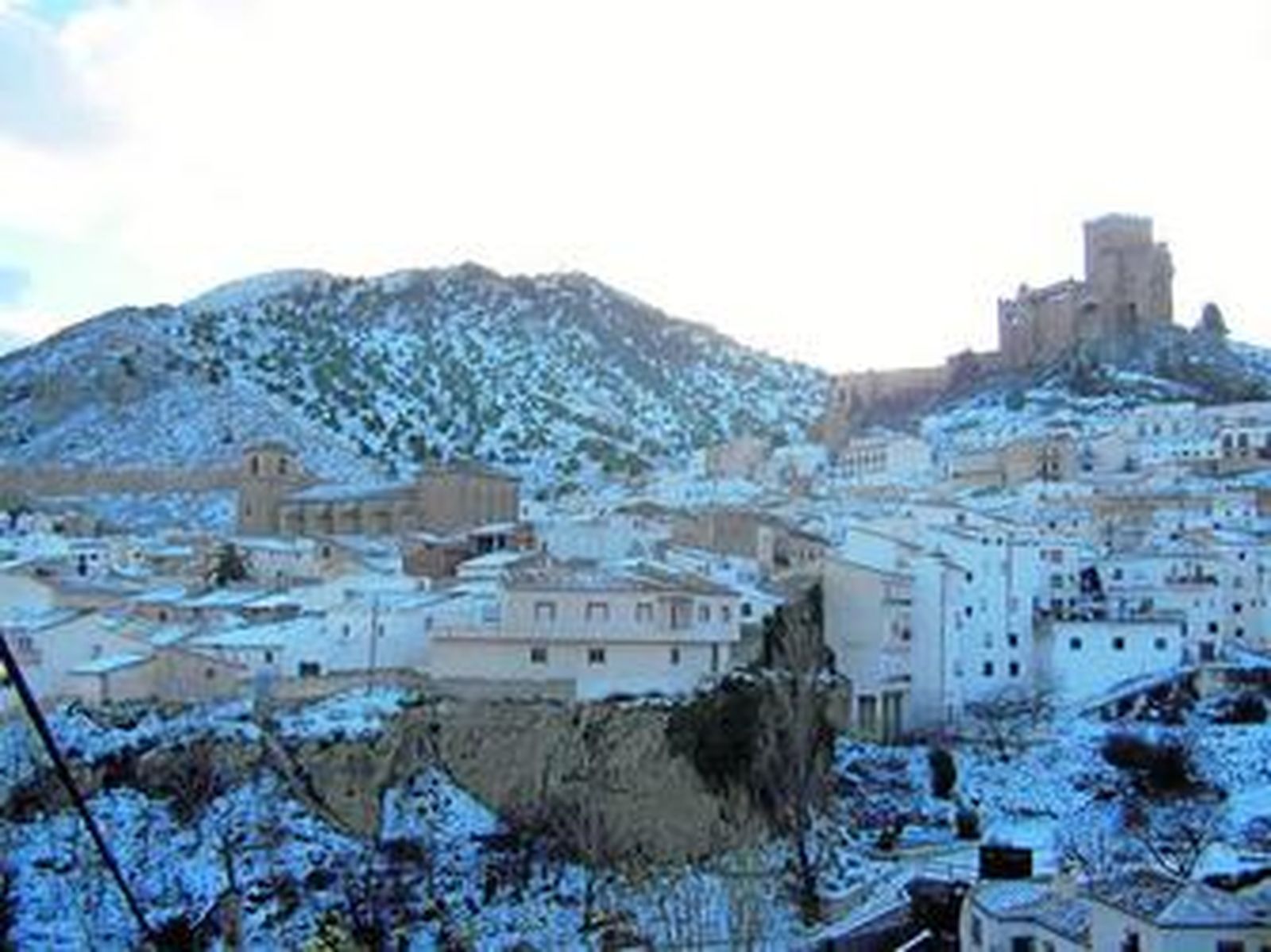 Vélez-Blanco durante la última nevada.
