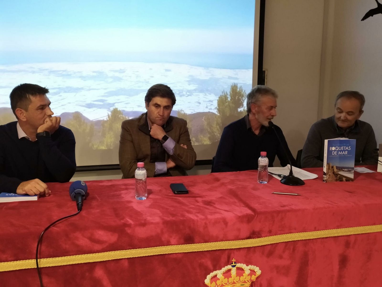 José Juan Rodríguez con Rafael Ramos, Gabriel José Cara y Emilio González.