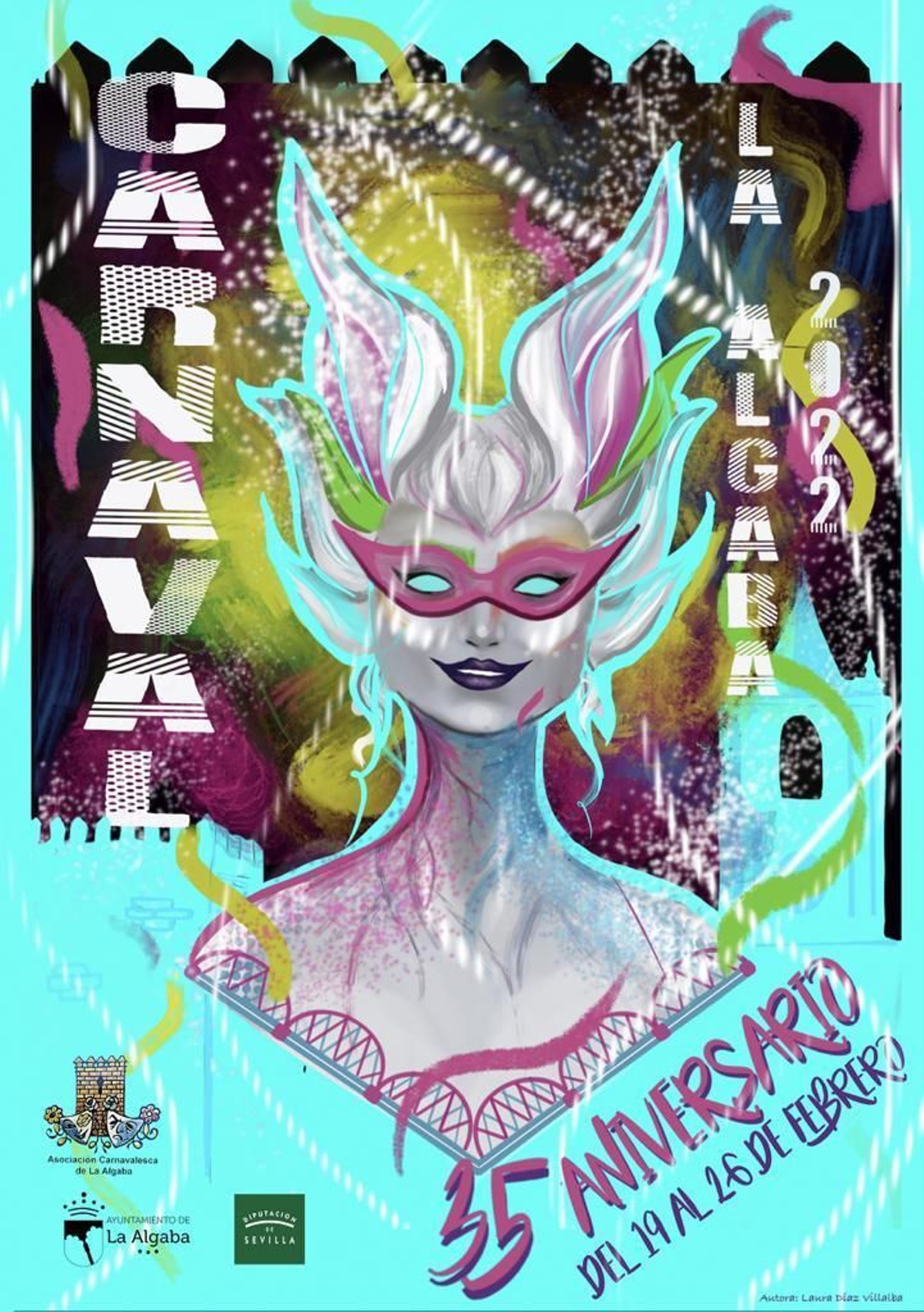 Cartel del Carnaval de La Algaba 2022.
