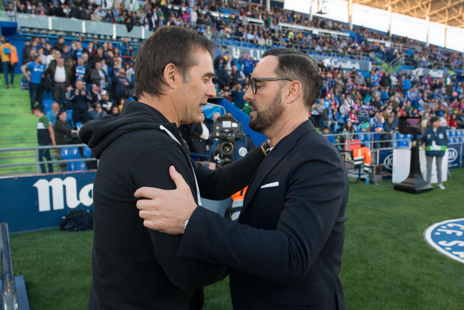 Lopetegui y Bordalás, en la imagen del partido de la pasada temporada.