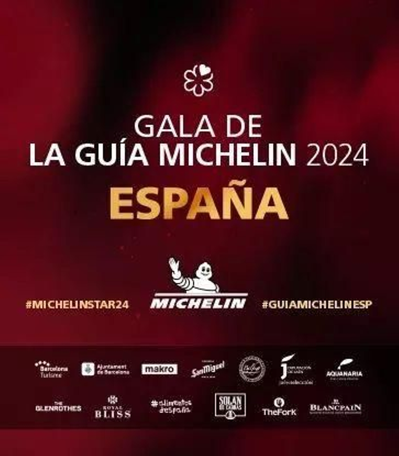 Cartel promocional de la gala de la Guía Michelin España 2024