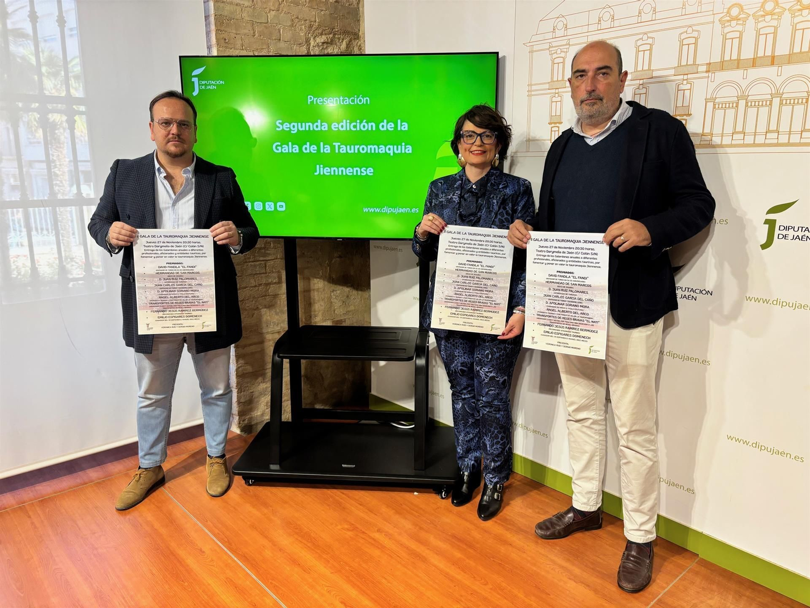 Presentación de la II Gala de la Tauromaquia Jiennense, en la Diputación Provincial.