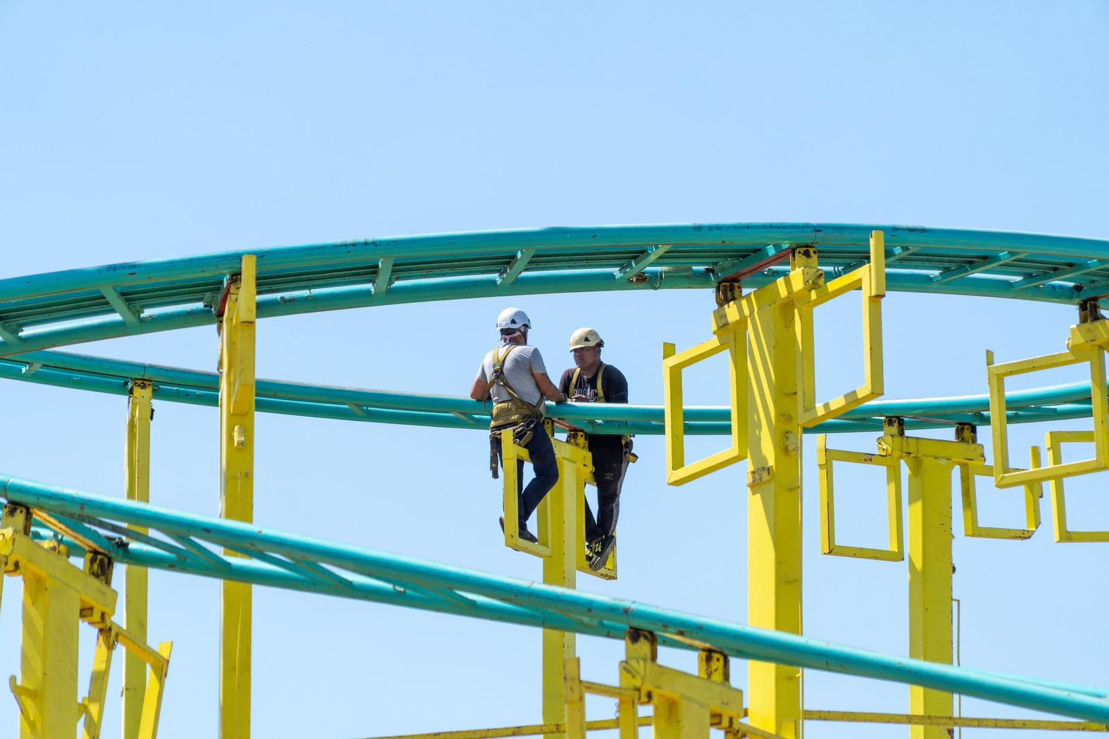 Imágenes de las Fiestas Colombinas días antes de su inauguración