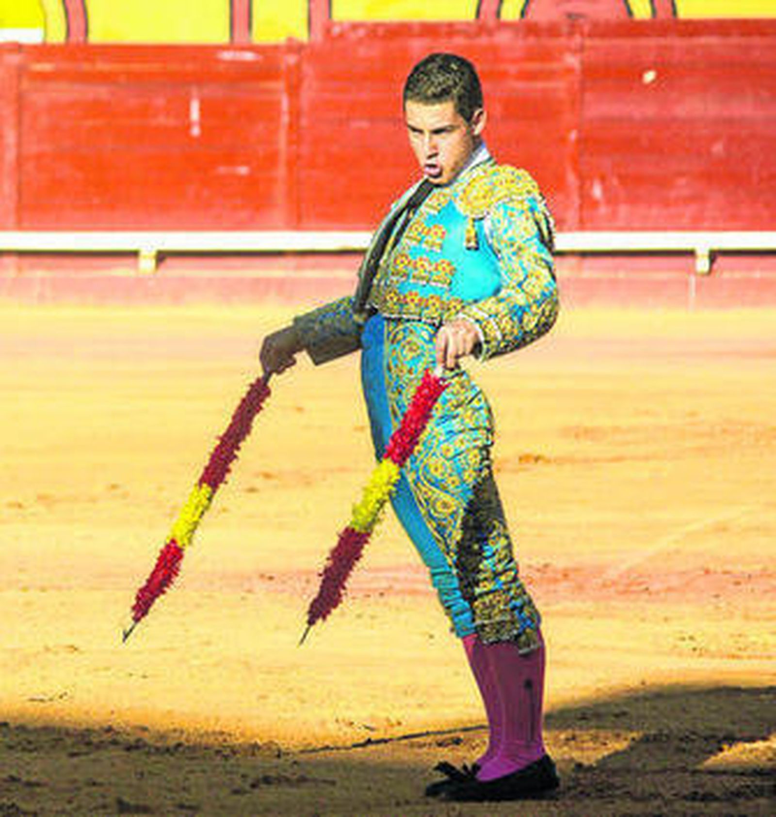Jiménez López en una de sus actuaciones en Algeciras.