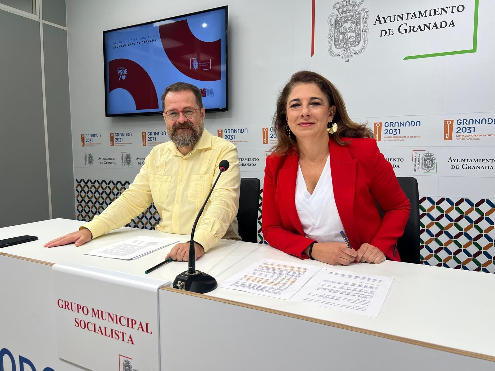 Ruz e Ibáñez, este lunes en rueda de prensa.