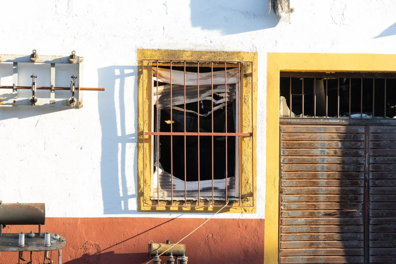 La SAFA  de Andújar arrasada por el fuego, en imágenes