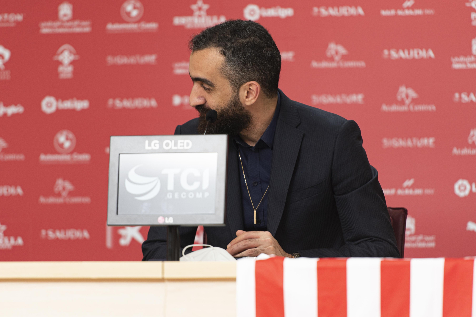 Presentación de Rubi como nuevo entrenador del Almería
