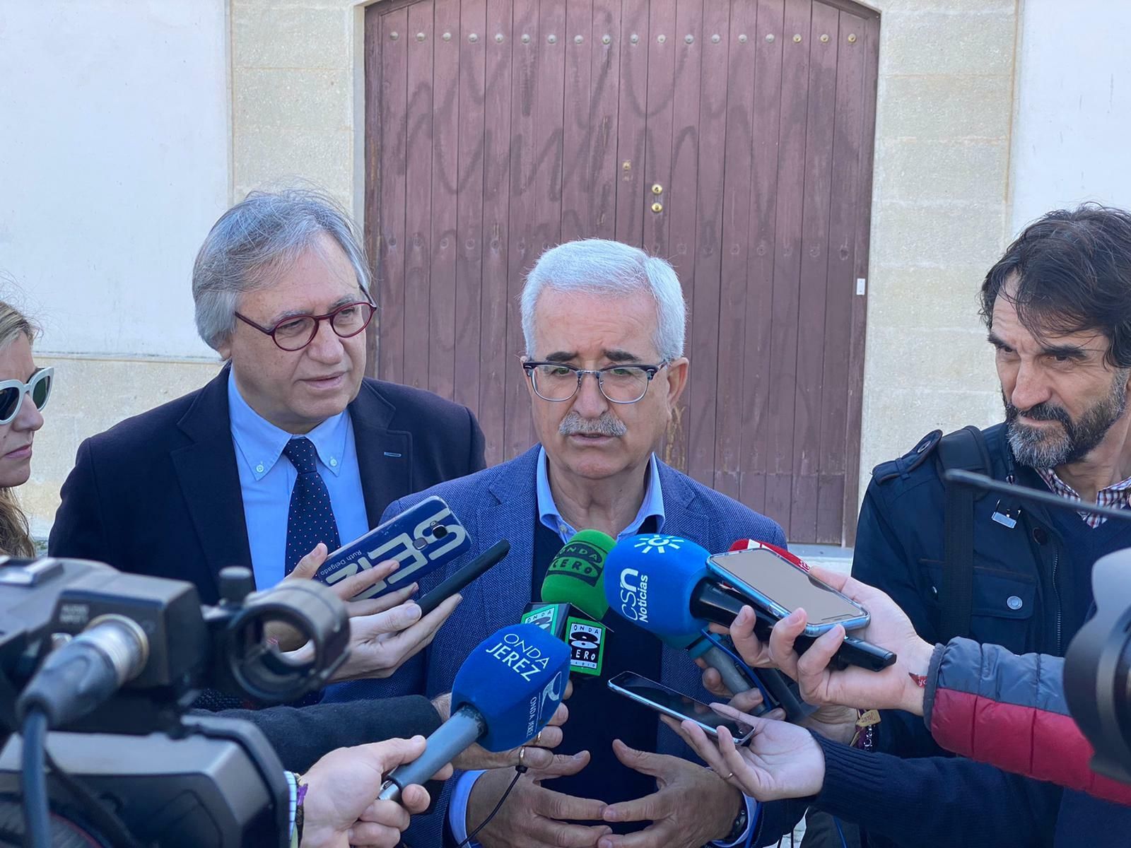 Un momento de la visita de Jiménez Barrios.