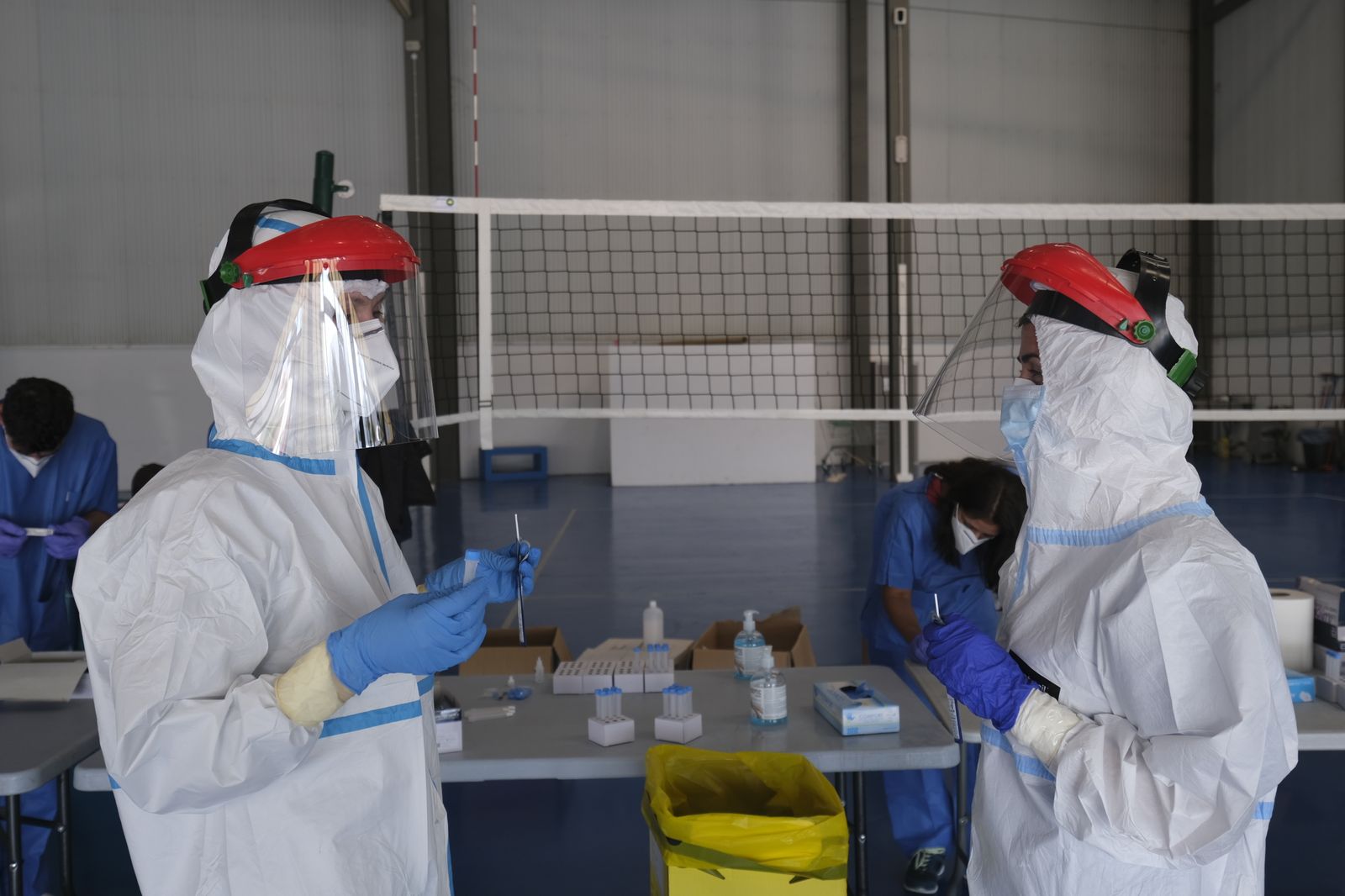 Fotogalería cribado test antígenos COVID-19 en Berja. Almería