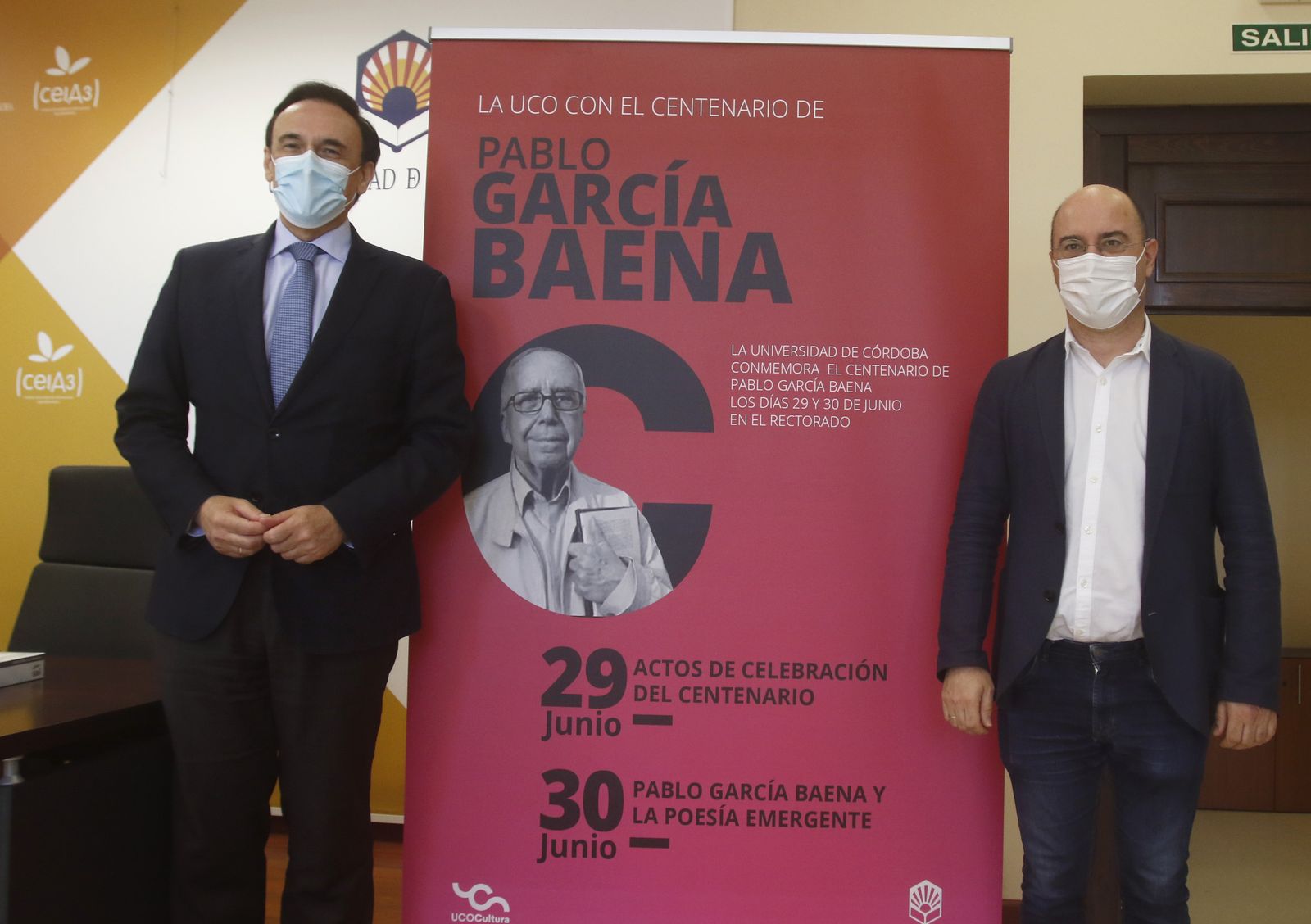 El rector y el vicerrector de la UCO.