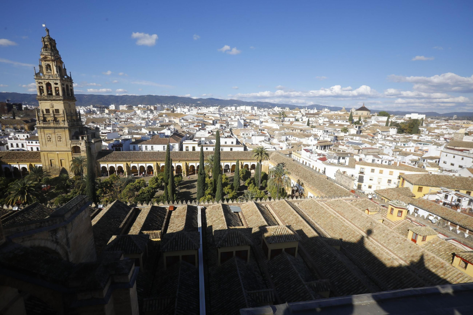 Vista panorámica de Córdoba desde la Mezquita-Catedral.