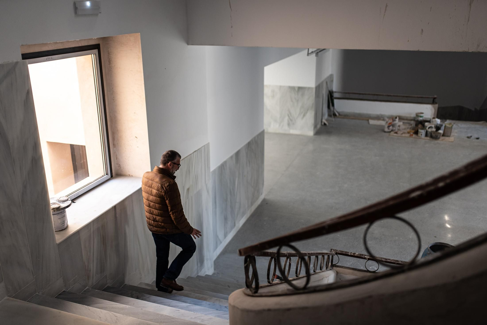 Una visita a las obras del IES La Rábida, en imágenes