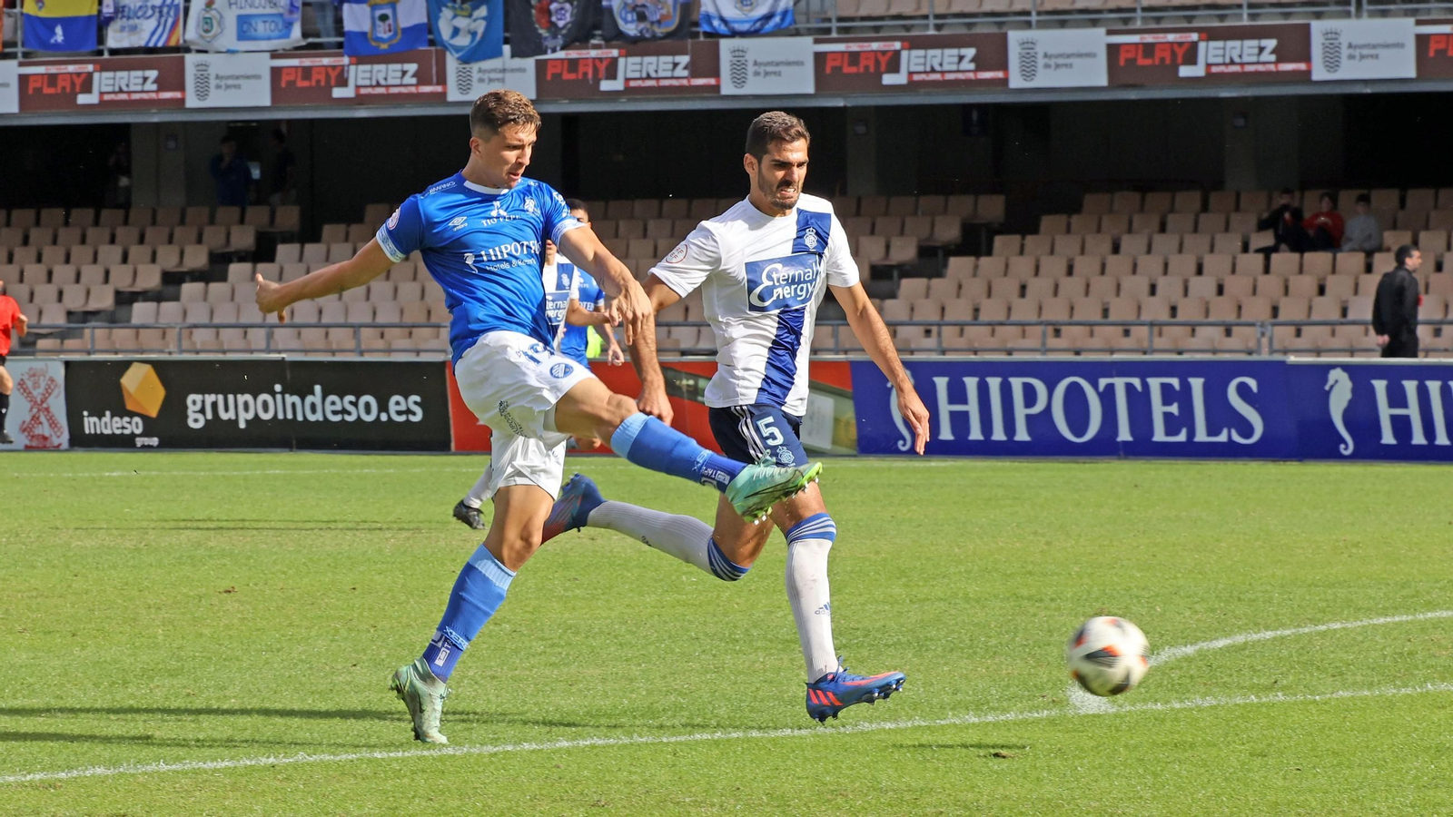 Un lance del último partido con el Xerez DFC en Chapín.