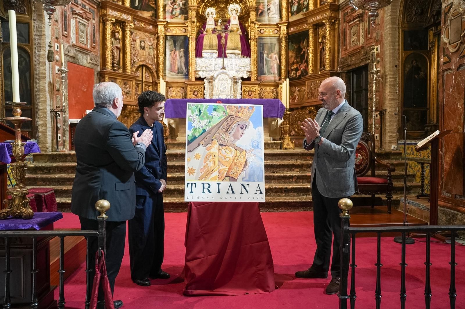 El cartel de la Semana Santa de Triana, presentado en la parroquia de Santa Ana.