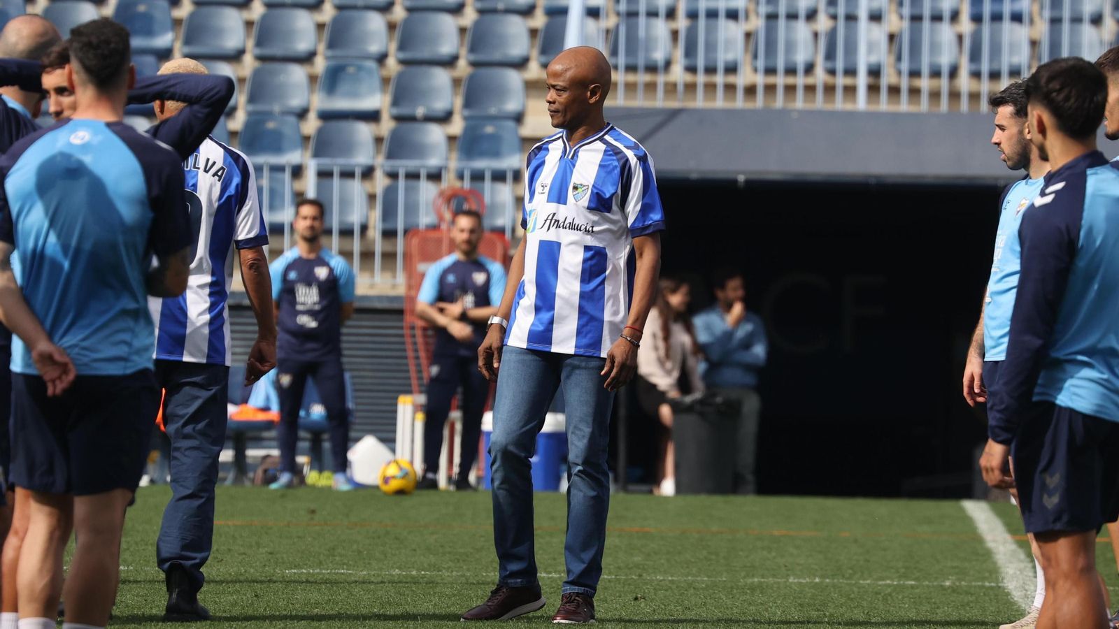 Darío Silva y Dely Valdés: las fotos del regreso de la Doble D a La Rosaleda