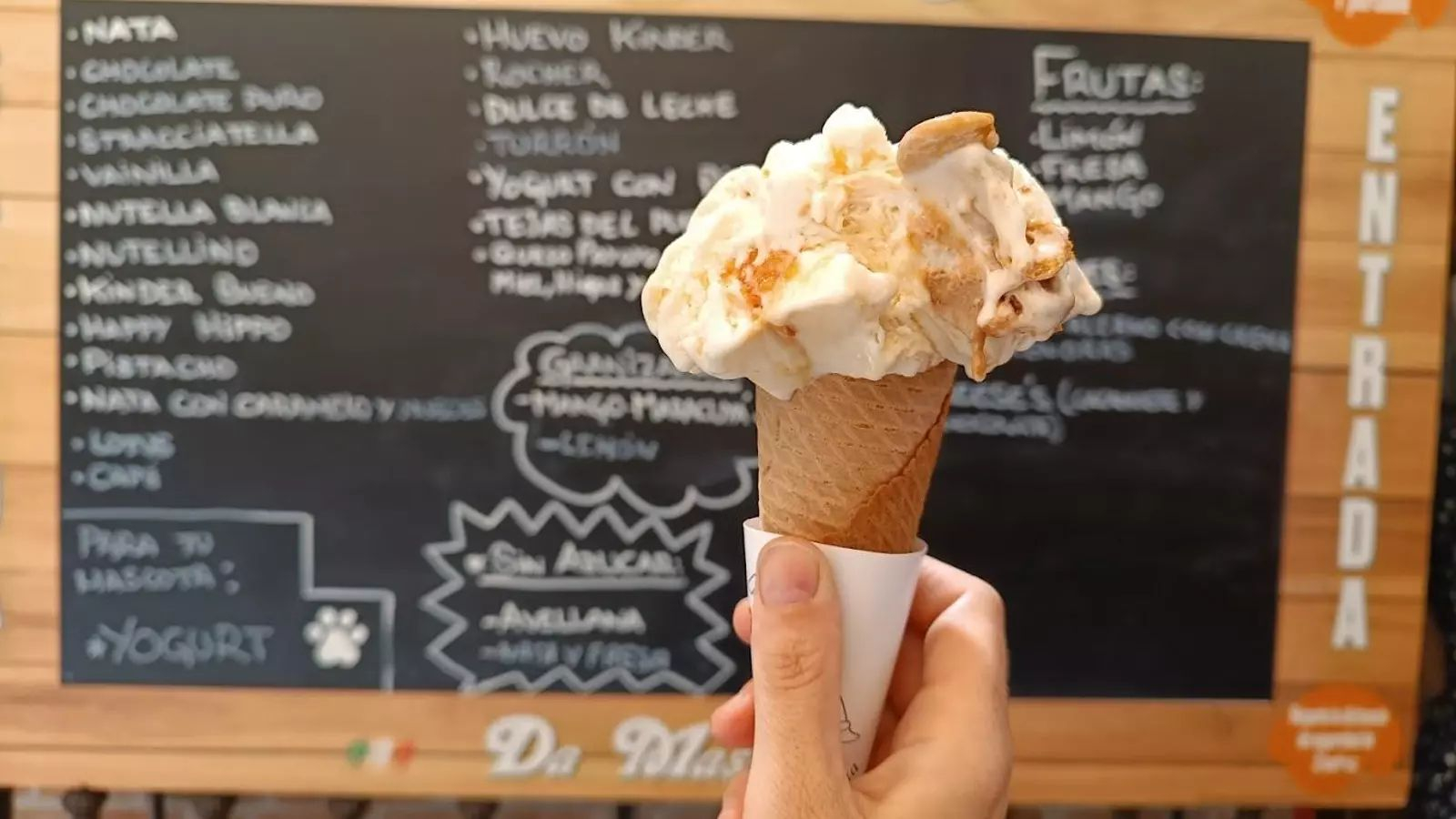 Uno de los helados de Da Massimo en El Puerto Uno de los helados de Da Massimo en El Puerto