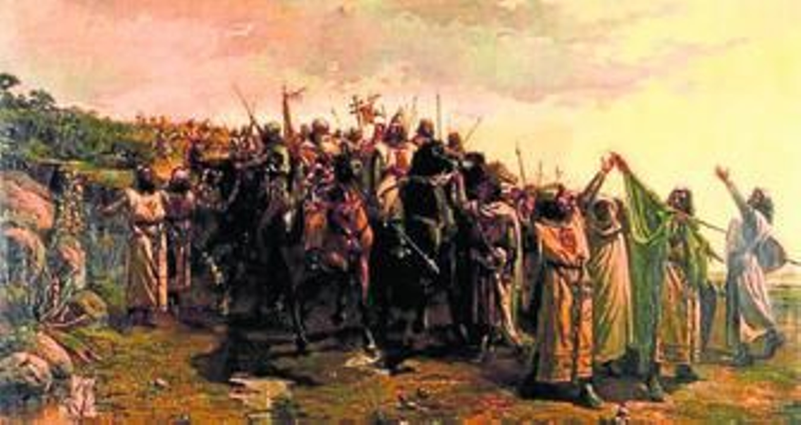 La batalla de Las Navas de Tolosa, según el pintor Víctor Morelli.