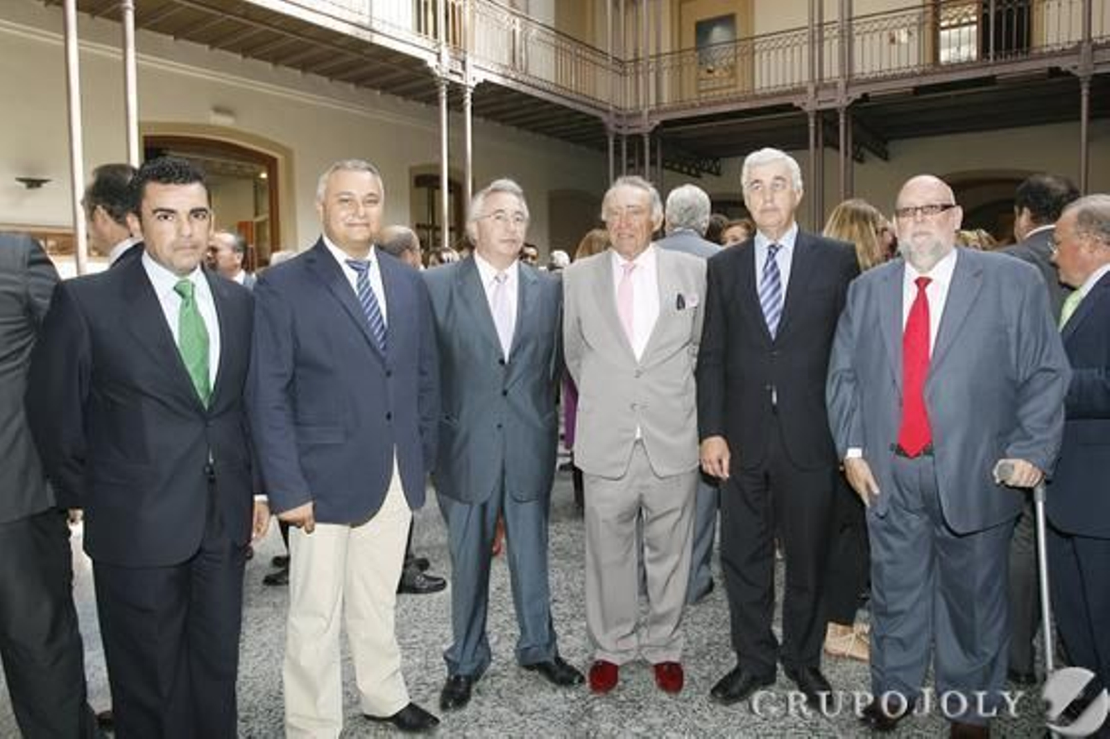 Francisco Rodríguez, de Mercadona; Domingo Villero, del Colegio de Ingenieros Técnicos, González Saucedo; Antonio Blázquez, de Montenmedio; Ángel Juan; y Manuel Ahumada. 

Foto: Julio Gonzalez-Joaquin Pino-Jose Braza