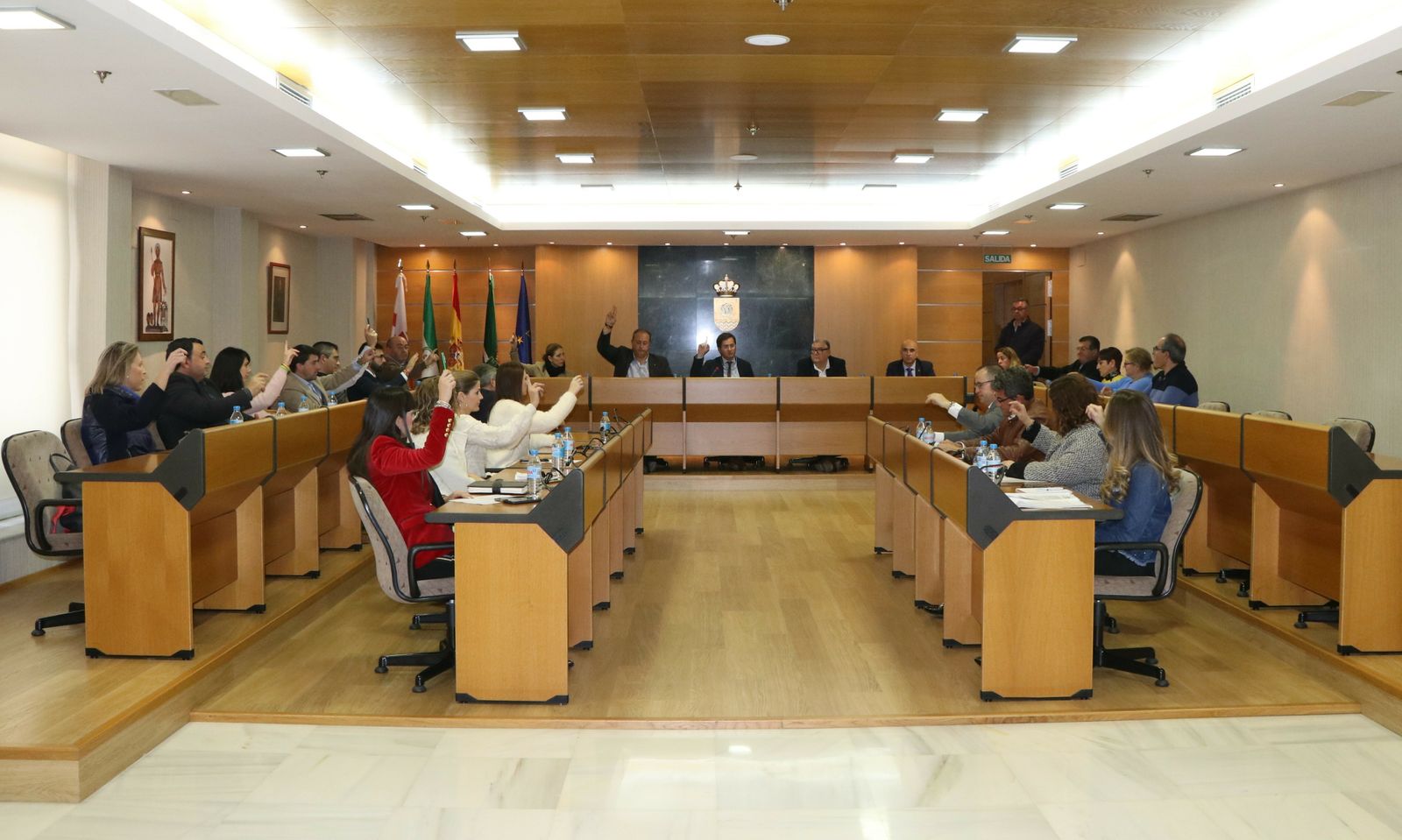 Imagen de la sesión plenaria celebrada en el Ayuntamiento de El Ejido.