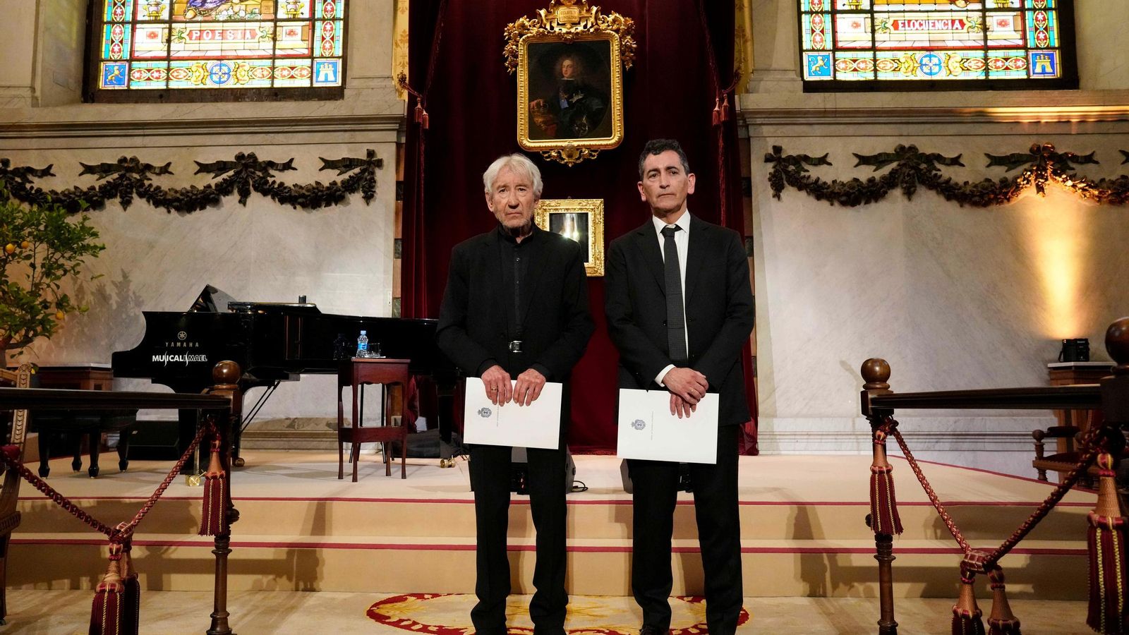 José Sacristán y Juan Mayorga.