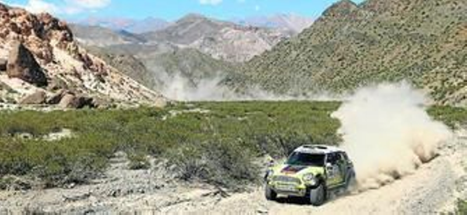 Nani Roma, en acción durante la tercera etapa del Rally Dakar.