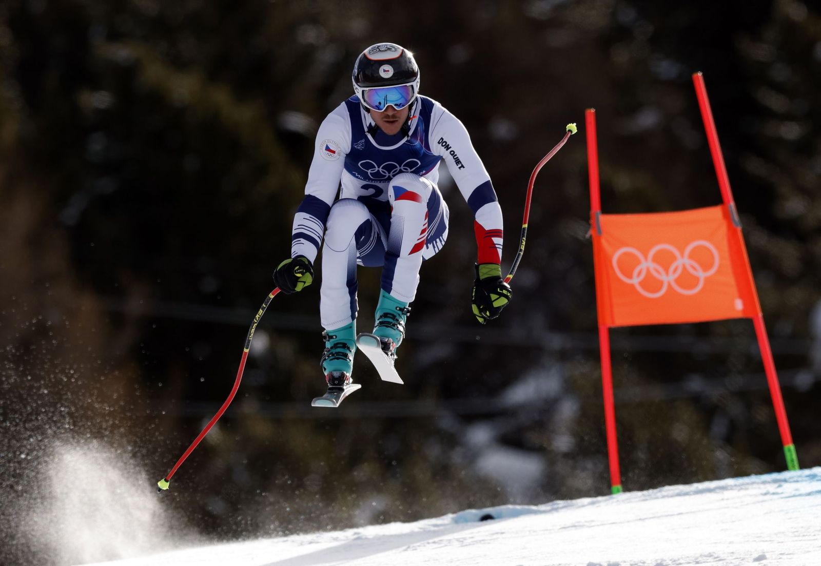 Las espectaculares fotos del descenso masculino en los Juegos Olímpicos de invierno