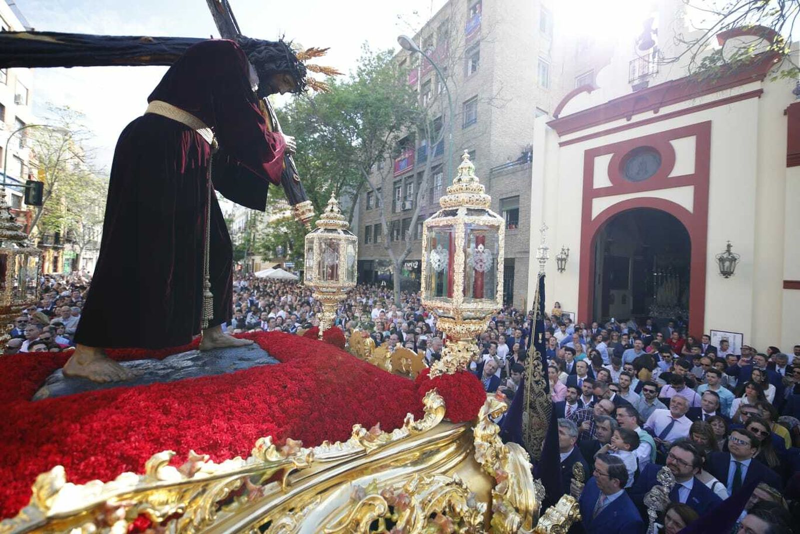 San Roque, en su salida.