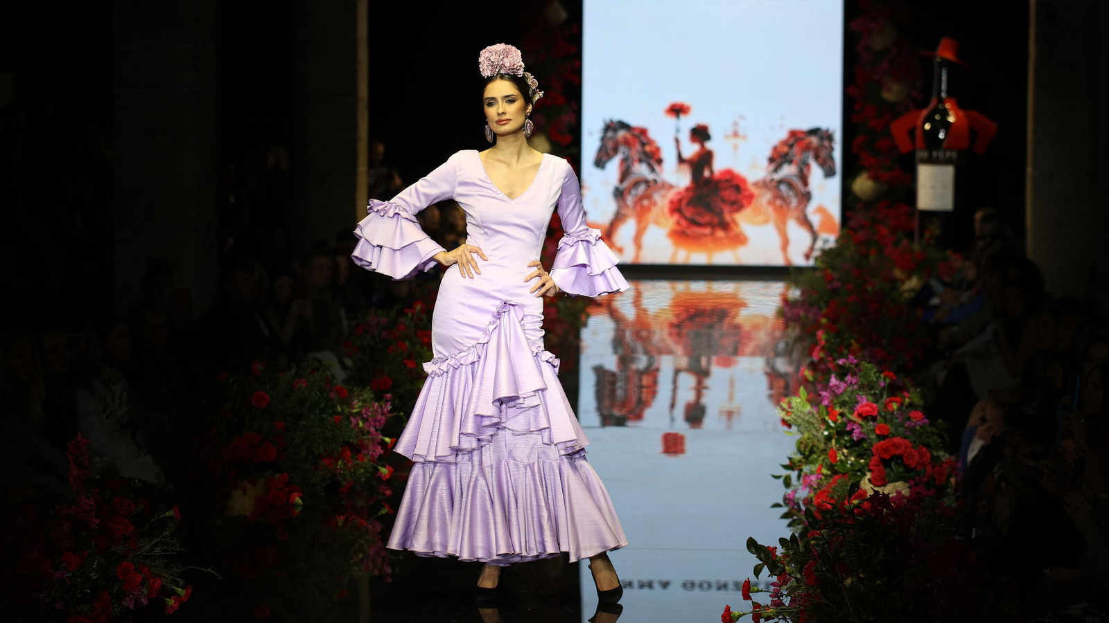 Desfile de Inmaculada González en la Pasarela Flamenca Tío Pepe Jerez 2024