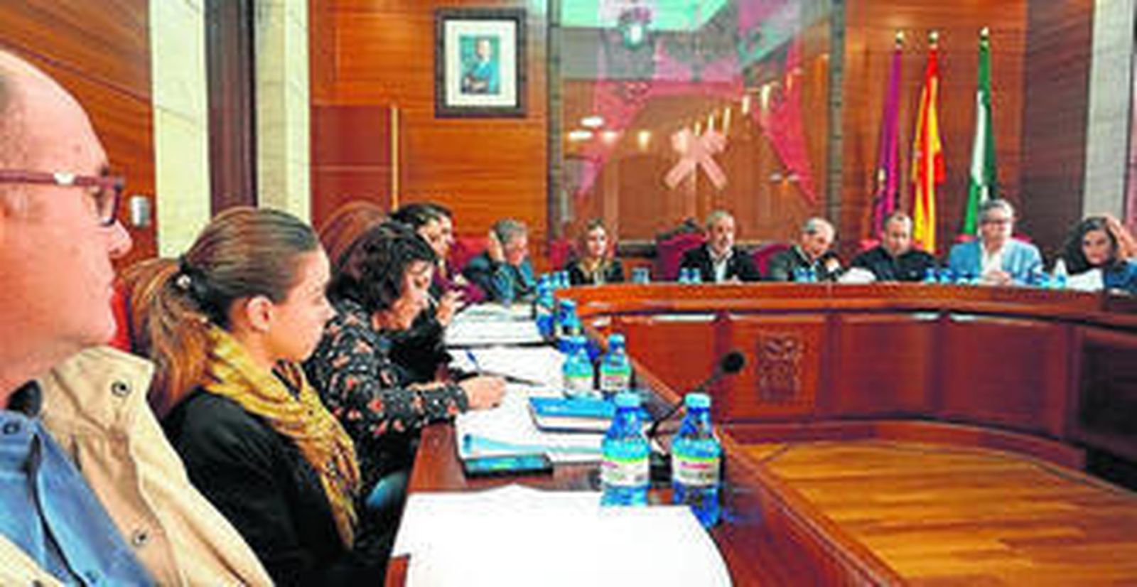 Celebración del Pleno ordinario el pasado jueves.