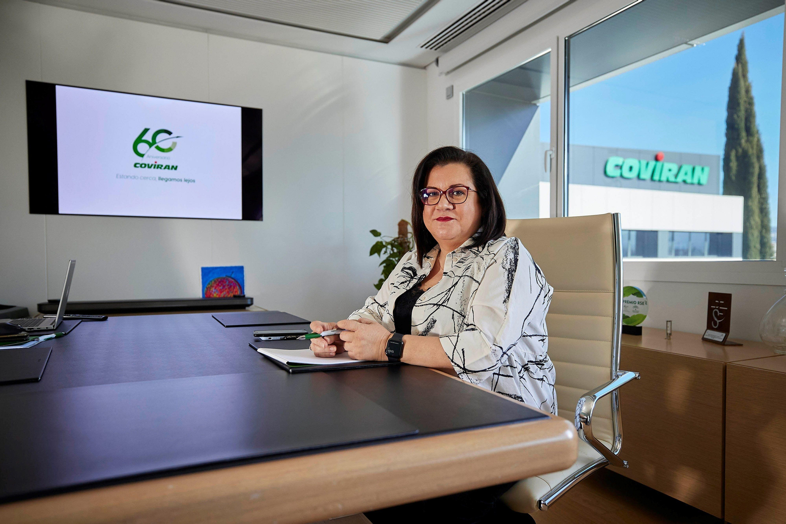 Patrocinio Contreras, presidenta de Covirán, en las instalaciones granadinas de la cooperativa