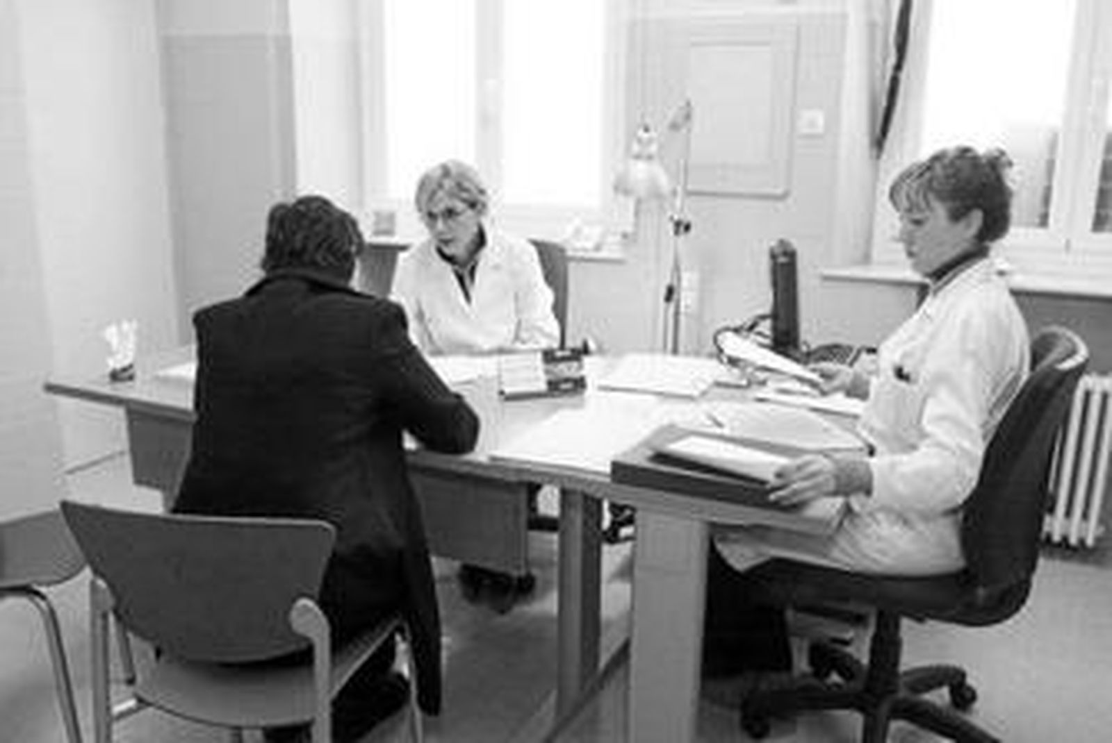 Una fumadora en la consulta.