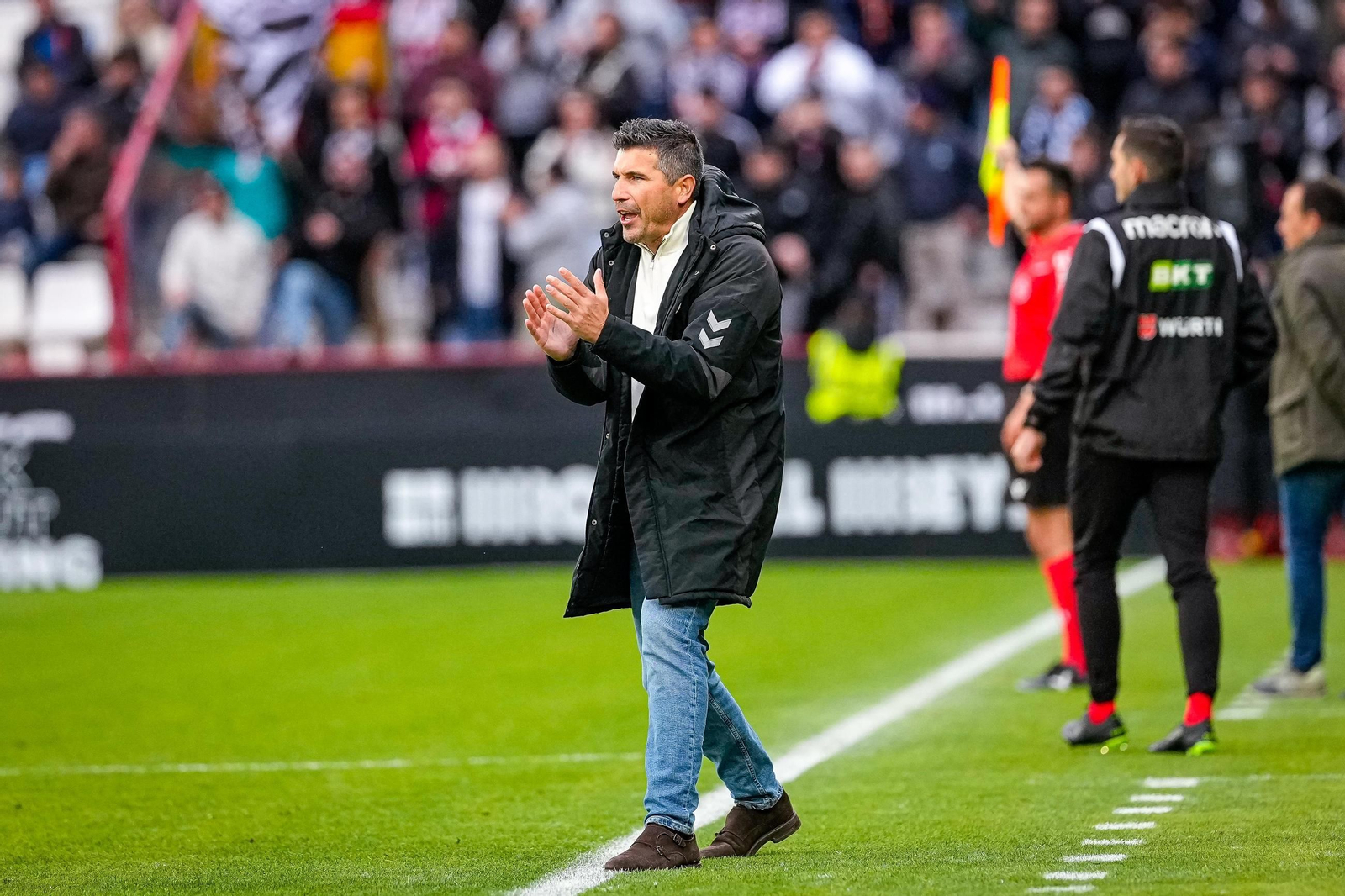 Funes, durante el Albacete-Málaga.