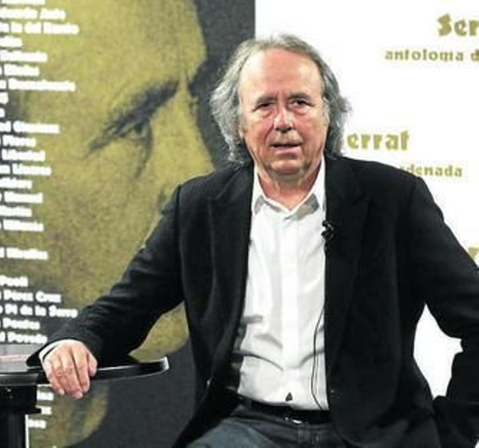 Joan Manuel Serrat, ayer, en la presentación del disco en Madrid.