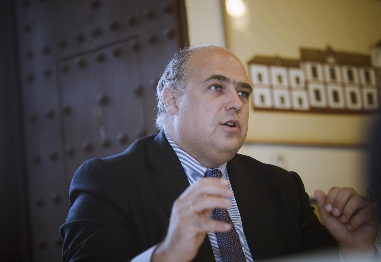 Mark Roglan, ayer en la sede de la Fundación Focus, en el Hospital de los Venerables.